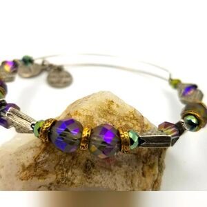 Alex and Ani Rainbow lavender bracelet‎